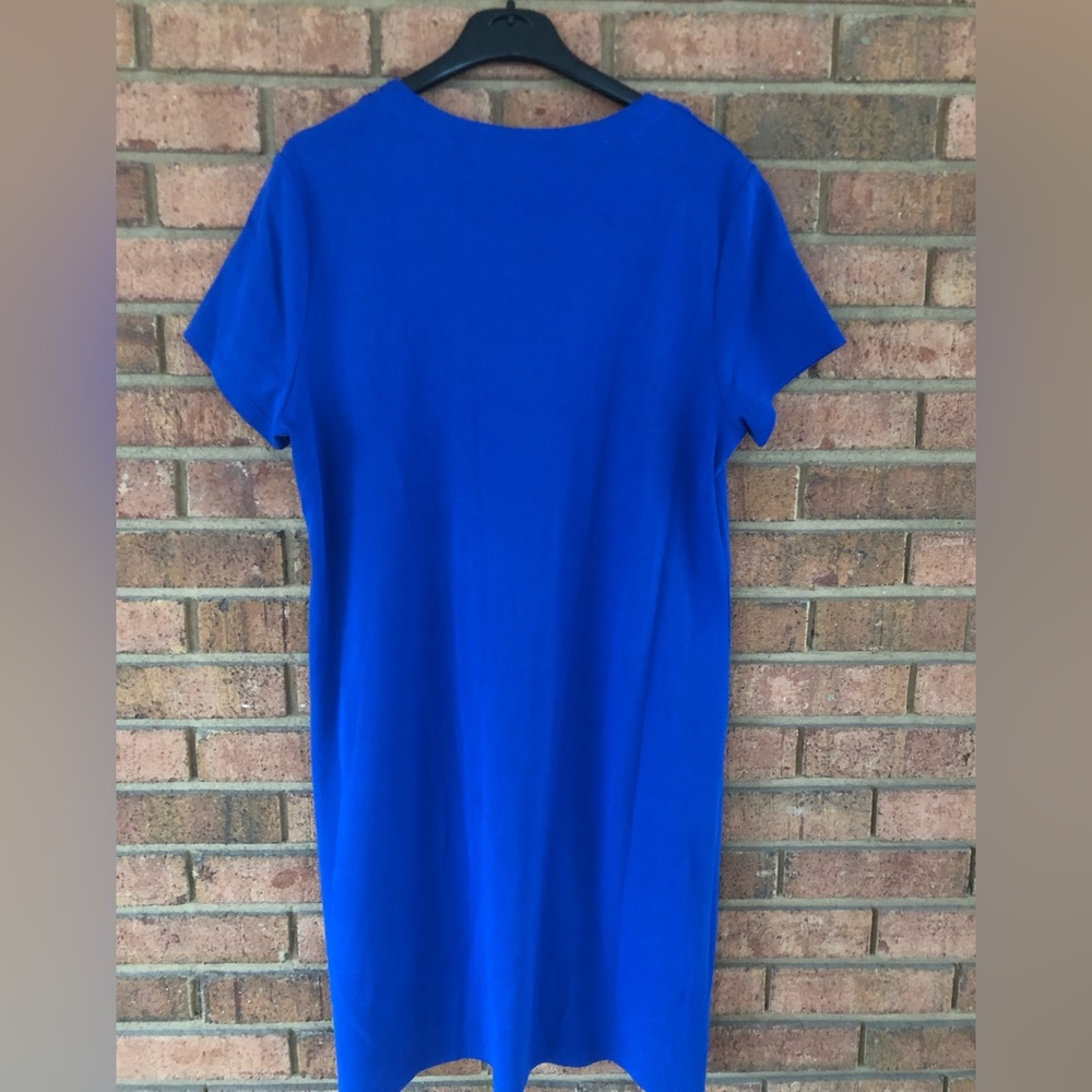 Rafaella Royal Blue Shift Dress size XL - Picture 3 of 4